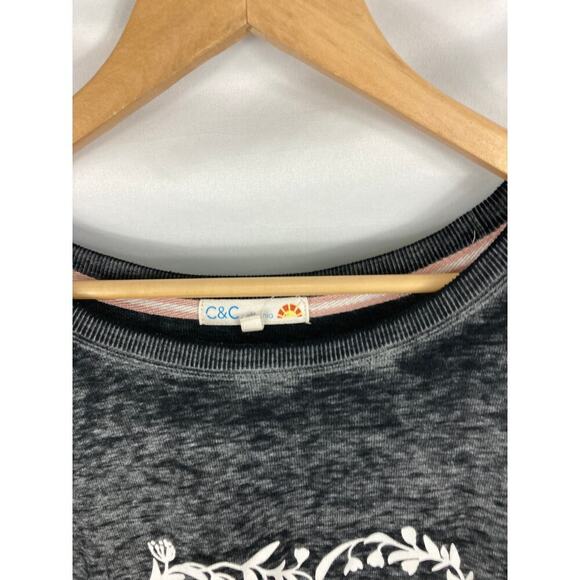 C&C California Burnout Long Sleeve Top Size 2X - Picture 7 of 8